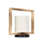 GLOBOSTAR® CUP 203-0052 Vintage Επιτραπέζιο Φωτιστικό Πορτατίφ με Ντουί 1 x E27 AC 220-240V IP20 - Καφέ & Λευκό - Μ28 x Π20 x Υ28cm - Image 7