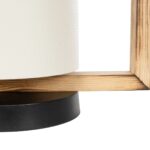 GLOBOSTAR® CUP 203-0052 Vintage Επιτραπέζιο Φωτιστικό Πορτατίφ με Ντουί 1 x E27 AC 220-240V IP20 - Καφέ & Λευκό - Μ28 x Π20 x Υ28cm - Image 8