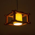 GLOBOSTAR® CUP 203-0053 Vintage Κρεμαστό Φωτιστικό Οροφής με Ντουί 1 x E27 AC 220-240V IP20 - Μπεζ & Λευκό - Μ32 x Π32 x Υ20cm - Image 3