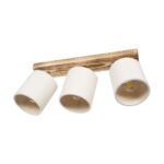 GLOBOSTAR® CUP 203-0055 Vintage Φωτιστικό Οροφής με Ντουί 3 x E27 AC 220-240V IP20 - Λευκό & Μπεζ - Μ60 x Π14 x Υ26cm - Image 4