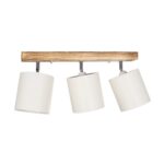 GLOBOSTAR® CUP 203-0055 Vintage Φωτιστικό Οροφής με Ντουί 3 x E27 AC 220-240V IP20 - Λευκό & Μπεζ - Μ60 x Π14 x Υ26cm - Image 5