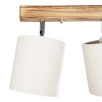 GLOBOSTAR® CUP 203-0055 Vintage Φωτιστικό Οροφής με Ντουί 3 x E27 AC 220-240V IP20 - Λευκό & Μπεζ - Μ60 x Π14 x Υ26cm - Image 6