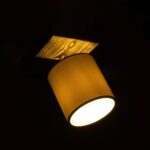 GLOBOSTAR® CUP 203-0057 Vintage Φωτιστικό Οροφής με Ντουί 1 x E27 AC 220-240V IP20 - Λευκό & Μπεζ - Μ14.5 x Π14.5 x Υ25cm - Image 3