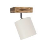 GLOBOSTAR® CUP 203-0057 Vintage Φωτιστικό Οροφής με Ντουί 1 x E27 AC 220-240V IP20 - Λευκό & Μπεζ - Μ14.5 x Π14.5 x Υ25cm - Image 5