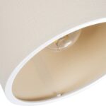 GLOBOSTAR® CUP 203-0057 Vintage Φωτιστικό Οροφής με Ντουί 1 x E27 AC 220-240V IP20 - Λευκό & Μπεζ - Μ14.5 x Π14.5 x Υ25cm - Image 6