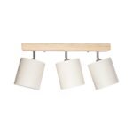 GLOBOSTAR® CUP 203-0058 Vintage Φωτιστικό Οροφής με Ντουί 3 x E27 AC 220-240V IP20 - Λευκό & Μπεζ - Μ60 x Π14 x Υ26cm - Image 5