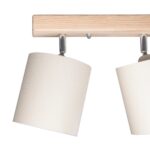 GLOBOSTAR® CUP 203-0058 Vintage Φωτιστικό Οροφής με Ντουί 3 x E27 AC 220-240V IP20 - Λευκό & Μπεζ - Μ60 x Π14 x Υ26cm - Image 6