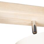 GLOBOSTAR® CUP 203-0058 Vintage Φωτιστικό Οροφής με Ντουί 3 x E27 AC 220-240V IP20 - Λευκό & Μπεζ - Μ60 x Π14 x Υ26cm - Image 7