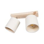 GLOBOSTAR® CUP 203-0059 Vintage Φωτιστικό Οροφής με Ντουί 2 x E27 AC 220-240V IP20 - Λευκό & Μπεζ - Μ42 x Π14 x Υ26cm - Image 4