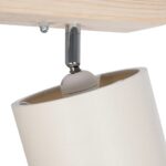 GLOBOSTAR® CUP 203-0059 Vintage Φωτιστικό Οροφής με Ντουί 2 x E27 AC 220-240V IP20 - Λευκό & Μπεζ - Μ42 x Π14 x Υ26cm - Image 7