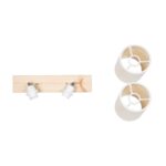 GLOBOSTAR® CUP 203-0059 Vintage Φωτιστικό Οροφής με Ντουί 2 x E27 AC 220-240V IP20 - Λευκό & Μπεζ - Μ42 x Π14 x Υ26cm - Image 8