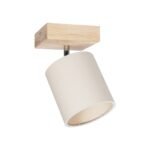 GLOBOSTAR® CUP 203-0060 Vintage Φωτιστικό Οροφής με Ντουί 1 x E27 AC 220-240V IP20 - Λευκό & Μπεζ - Μ14.5 x Π14.5 x Υ25cm - Image 5