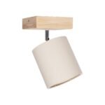 GLOBOSTAR® CUP 203-0060 Vintage Φωτιστικό Οροφής με Ντουί 1 x E27 AC 220-240V IP20 - Λευκό & Μπεζ - Μ14.5 x Π14.5 x Υ25cm - Image 6