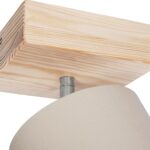 GLOBOSTAR® CUP 203-0060 Vintage Φωτιστικό Οροφής με Ντουί 1 x E27 AC 220-240V IP20 - Λευκό & Μπεζ - Μ14.5 x Π14.5 x Υ25cm - Image 8