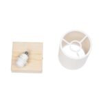 GLOBOSTAR® CUP 203-0060 Vintage Φωτιστικό Οροφής με Ντουί 1 x E27 AC 220-240V IP20 - Λευκό & Μπεζ - Μ14.5 x Π14.5 x Υ25cm - Image 9