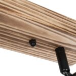 GLOBOSTAR® CUP 203-0061 Vintage Φωτιστικό Οροφής με Ντουί 3 x E27 AC 220-240V IP20 - Μαύρο & Μπέζ - Μ50 x Π8 x Υ15cm - Image 7