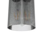 GLOBOSTAR® TORUS 203-0063 Μοντέρνο Κρεμαστό Φωτιστικό Οροφής με Ντουί 1 x E27 AC 220-240V IP20 - Μαύρο & Μαύρο Φιμέ - Μ10.5 x Π10.5 x Υ18.5cm - Image 8