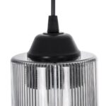 GLOBOSTAR® TORUS 203-0063 Μοντέρνο Κρεμαστό Φωτιστικό Οροφής με Ντουί 1 x E27 AC 220-240V IP20 - Μαύρο & Μαύρο Φιμέ - Μ10.5 x Π10.5 x Υ18.5cm - Image 9