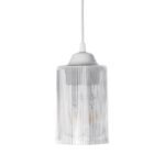 GLOBOSTAR® TORUS 203-0064 Μοντέρνο Κρεμαστό Φωτιστικό Οροφής με Ντουί 1 x E27 AC 220-240V IP20 - Λευκό - Μ10.5 x Π10.5 x Υ18.5cm - Image 5