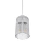 GLOBOSTAR® TORUS 203-0064 Μοντέρνο Κρεμαστό Φωτιστικό Οροφής με Ντουί 1 x E27 AC 220-240V IP20 - Λευκό - Μ10.5 x Π10.5 x Υ18.5cm - Image 6