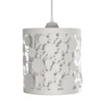 GLOBOSTAR® PETAL 203-0065 Μοντέρνο Κρεμαστό Φωτιστικό Οροφής με Ντουί 1 x E27 AC 220-240V IP20 - Λευκό - Μ23 x Π23 x Υ30cm - Image 5