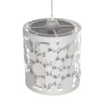 GLOBOSTAR® PETAL 203-0065 Μοντέρνο Κρεμαστό Φωτιστικό Οροφής με Ντουί 1 x E27 AC 220-240V IP20 - Λευκό - Μ23 x Π23 x Υ30cm - Image 7