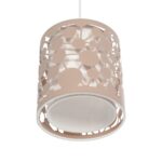 GLOBOSTAR® PETAL 203-0066 Μοντέρνο Κρεμαστό Φωτιστικό Οροφής με Ντουί 1 x E27 AC 220-240V IP20 - Ροζ - Μ23 x Π23 x Υ30cm - Image 6