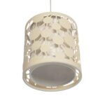 GLOBOSTAR® PETAL 203-0067 Μοντέρνο Κρεμαστό Φωτιστικό Οροφής με Ντουί 1 x E27 AC 220-240V IP20 - Μπεζ - Μ23 x Π23 x Υ30cm - Image 6