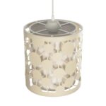 GLOBOSTAR® PETAL 203-0067 Μοντέρνο Κρεμαστό Φωτιστικό Οροφής με Ντουί 1 x E27 AC 220-240V IP20 - Μπεζ - Μ23 x Π23 x Υ30cm - Image 7