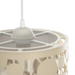 GLOBOSTAR® PETAL 203-0067 Μοντέρνο Κρεμαστό Φωτιστικό Οροφής με Ντουί 1 x E27 AC 220-240V IP20 - Μπεζ - Μ23 x Π23 x Υ30cm - Image 8