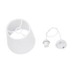 GLOBOSTAR® CONEY 203-0069 Μοντέρνο Κρεμαστό Φωτιστικό Οροφής με Ντουί 1 x E27 AC 220-240V IP20 - Λευκό - Μ26 x Π26 x Υ25cm - Image 11