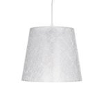 GLOBOSTAR® CONEY 203-0069 Μοντέρνο Κρεμαστό Φωτιστικό Οροφής με Ντουί 1 x E27 AC 220-240V IP20 - Λευκό - Μ26 x Π26 x Υ25cm - Image 5