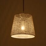 GLOBOSTAR® CONEY 203-0070 Μοντέρνο Κρεμαστό Φωτιστικό Οροφής με Ντουί 1 x E27 AC 220-240V IP20 - Γκρι - Μ26 x Π26 x Υ25cm - Image 3