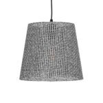 GLOBOSTAR® CONEY 203-0070 Μοντέρνο Κρεμαστό Φωτιστικό Οροφής με Ντουί 1 x E27 AC 220-240V IP20 - Γκρι - Μ26 x Π26 x Υ25cm - Image 5