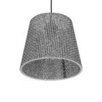 GLOBOSTAR® CONEY 203-0070 Μοντέρνο Κρεμαστό Φωτιστικό Οροφής με Ντουί 1 x E27 AC 220-240V IP20 - Γκρι - Μ26 x Π26 x Υ25cm - Image 6
