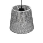 GLOBOSTAR® CONEY 203-0070 Μοντέρνο Κρεμαστό Φωτιστικό Οροφής με Ντουί 1 x E27 AC 220-240V IP20 - Γκρι - Μ26 x Π26 x Υ25cm - Image 7