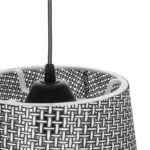 GLOBOSTAR® CONEY 203-0070 Μοντέρνο Κρεμαστό Φωτιστικό Οροφής με Ντουί 1 x E27 AC 220-240V IP20 - Γκρι - Μ26 x Π26 x Υ25cm - Image 9