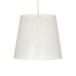 GLOBOSTAR® CONEY 203-0071 Μοντέρνο Κρεμαστό Φωτιστικό Οροφής με Ντουί 1 x E27 AC 220-240V IP20 - Λευκό - Μ26 x Π26 x Υ25cm - Image 5