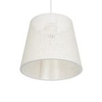 GLOBOSTAR® CONEY 203-0071 Μοντέρνο Κρεμαστό Φωτιστικό Οροφής με Ντουί 1 x E27 AC 220-240V IP20 - Λευκό - Μ26 x Π26 x Υ25cm - Image 6