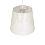 GLOBOSTAR® CONEY 203-0071 Μοντέρνο Κρεμαστό Φωτιστικό Οροφής με Ντουί 1 x E27 AC 220-240V IP20 - Λευκό - Μ26 x Π26 x Υ25cm - Image 7