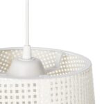 GLOBOSTAR® CONEY 203-0071 Μοντέρνο Κρεμαστό Φωτιστικό Οροφής με Ντουί 1 x E27 AC 220-240V IP20 - Λευκό - Μ26 x Π26 x Υ25cm - Image 9