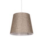 GLOBOSTAR® CONEY 203-0073 Μοντέρνο Κρεμαστό Φωτιστικό Οροφής με Ντουί 1 x E27 AC 220-240V IP20 - Καφέ - Μ26 x Π26 x Υ25cm