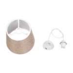 GLOBOSTAR® CONEY 203-0073 Μοντέρνο Κρεμαστό Φωτιστικό Οροφής με Ντουί 1 x E27 AC 220-240V IP20 - Καφέ - Μ26 x Π26 x Υ25cm - Image 11