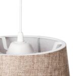 GLOBOSTAR® CONEY 203-0073 Μοντέρνο Κρεμαστό Φωτιστικό Οροφής με Ντουί 1 x E27 AC 220-240V IP20 - Καφέ - Μ26 x Π26 x Υ25cm - Image 9