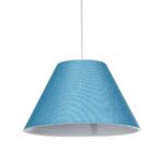 GLOBOSTAR® RIFT 203-0075 Μοντέρνο Κρεμαστό Φωτιστικό Οροφής με Ντουί 1 x E27 AC 220-240V IP20 - Μπλε - Μ35 x Π35 x Υ22.5cm