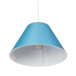 GLOBOSTAR® RIFT 203-0075 Μοντέρνο Κρεμαστό Φωτιστικό Οροφής με Ντουί 1 x E27 AC 220-240V IP20 - Μπλε - Μ35 x Π35 x Υ22.5cm - Image 6