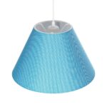 GLOBOSTAR® RIFT 203-0075 Μοντέρνο Κρεμαστό Φωτιστικό Οροφής με Ντουί 1 x E27 AC 220-240V IP20 - Μπλε - Μ35 x Π35 x Υ22.5cm - Image 7