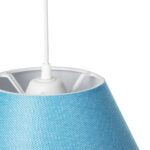 GLOBOSTAR® RIFT 203-0075 Μοντέρνο Κρεμαστό Φωτιστικό Οροφής με Ντουί 1 x E27 AC 220-240V IP20 - Μπλε - Μ35 x Π35 x Υ22.5cm - Image 9