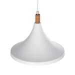 GLOBOSTAR® BELFRY 203-0076 Μοντέρνο Κρεμαστό Φωτιστικό Οροφής με Ντουί 1 x E27 AC 220-240V IP20 - Λεύκο & Χρυσό - Μ29.5 x Π29.5 x Υ22cm - Image 7