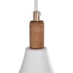 GLOBOSTAR® BELFRY 203-0076 Μοντέρνο Κρεμαστό Φωτιστικό Οροφής με Ντουί 1 x E27 AC 220-240V IP20 - Λεύκο & Χρυσό - Μ29.5 x Π29.5 x Υ22cm - Image 9